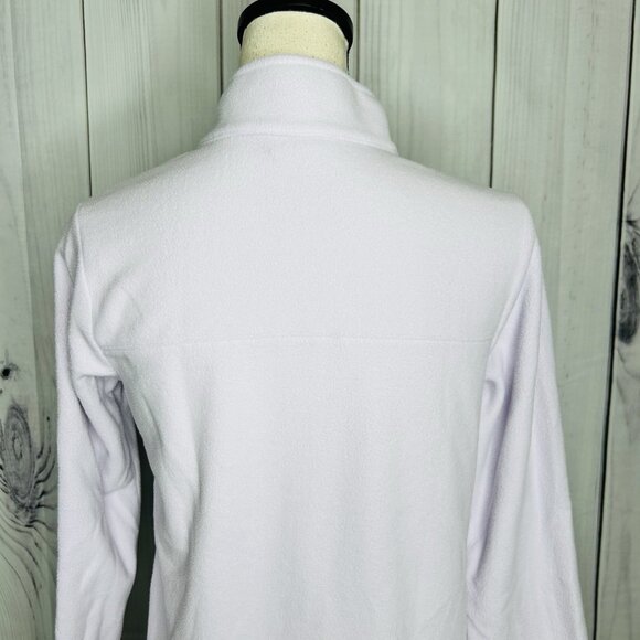 North Face Sweatshirt Womens Sz S Light Purple Fleece 1/4 Zip Pullover Outdoor - Picture 8 of 9